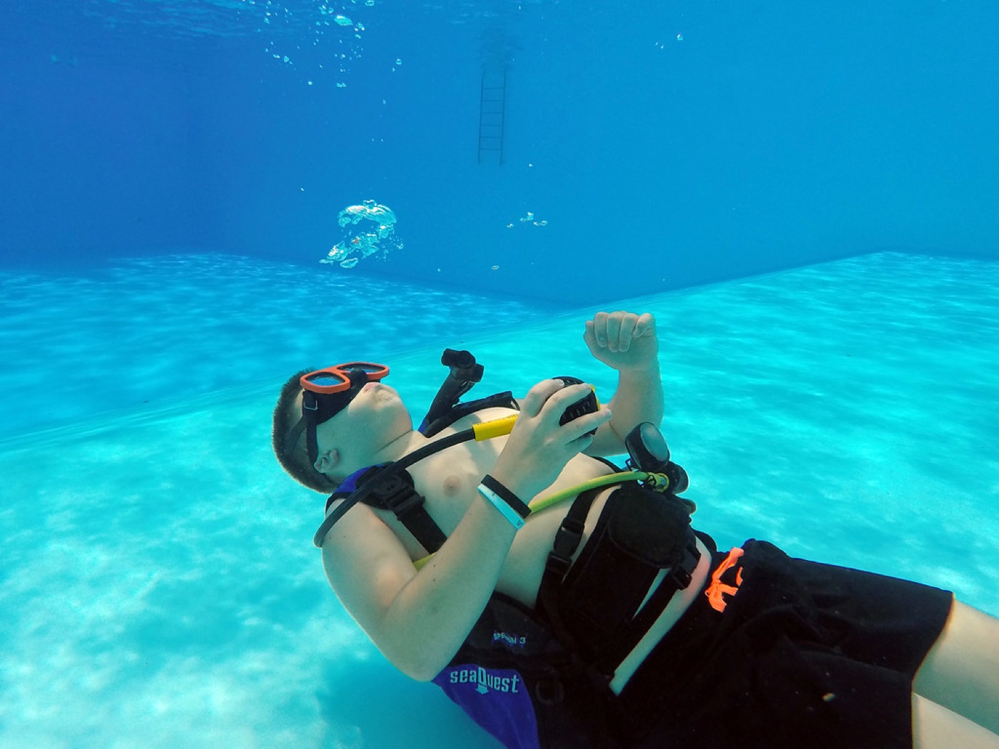 Snorkeling in turquoise water in Palm Beach